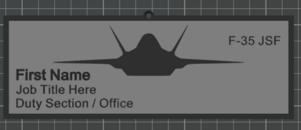 Name Plate - F35